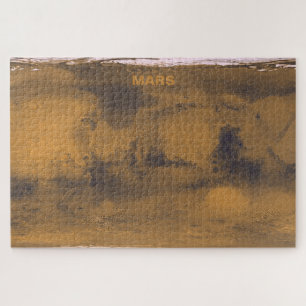 Weltkarte der Mars Roten Planeten per Satellit Puzzle