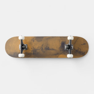 Weltkarte des Mars Roter Planet per Satellit Skateboard