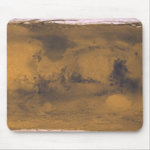 Weltkarte des Marsroten Planeten per Satellit  Mousepad