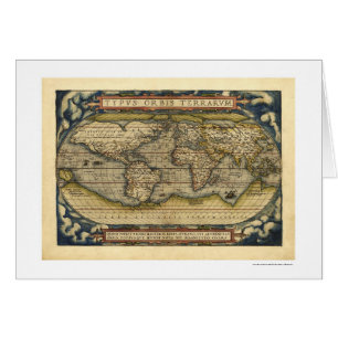 Weltkarte durch Ortelius 1570