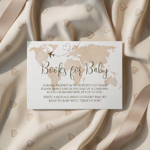 Weltkarte Einlegekarten für Baby-Geschenkbücher-An Begleitkarte