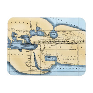 WELTKARTE: ERATOSTHENES MAGNET