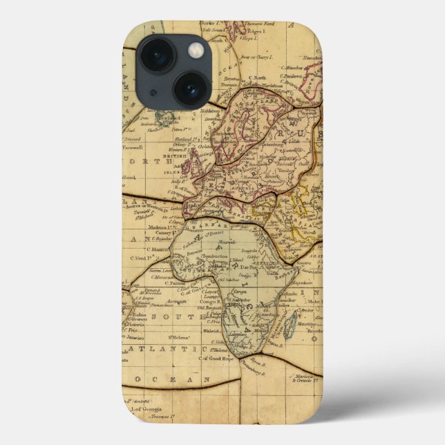 Weltkarte für Mercators Projection Case-Mate iPhone Hülle (Rückseite)