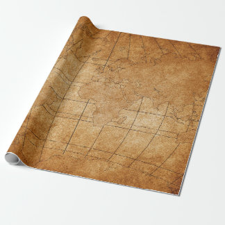 Weltkarte Geschenkpapier