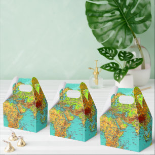 Weltkarte Geschenkschachtel