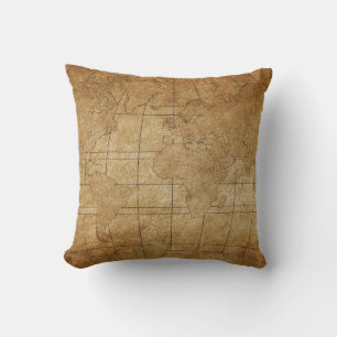 Weltkarte: Global Exploration Guide Kissen