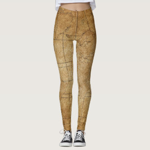 Weltkarte: Global Exploration Guide Leggings