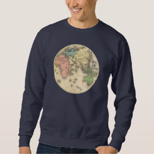 Weltkarte Globe Retro Vintag Sweatshirt