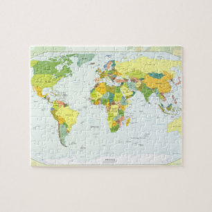 Weltkarte+Globus+Land+Atlas Puzzle
