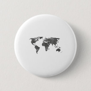 Weltkarte in Grau, die Weltkarte _1 Button