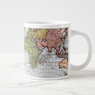 Weltkarte Jumbo-Tasse