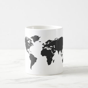 Weltkarte Kaffeetasse
