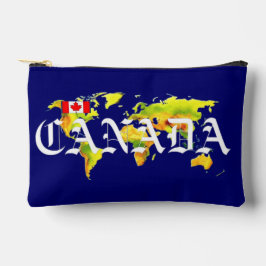WELTKARTE KANADA ZUBEHÖRTASCHE