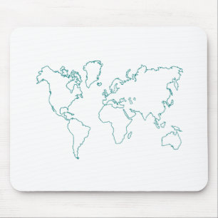 Weltkarte Mousepad
