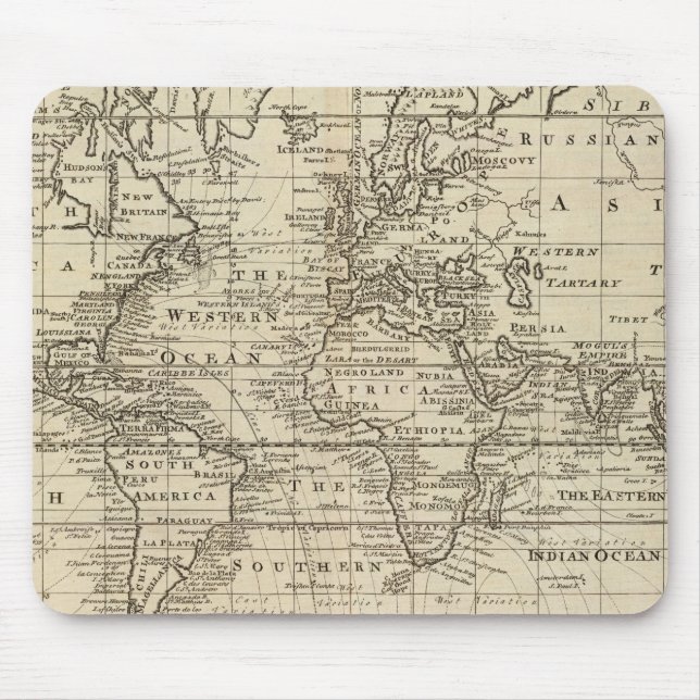 Weltkarte Mousepad (Vorne)