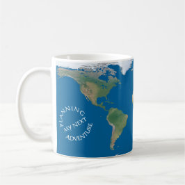 Weltkarte - Planung Meines Nächsten Abenteuers - B Kaffeetasse