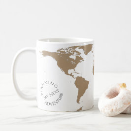 Weltkarte - Planung Meines Nächsten Abenteuers - B Kaffeetasse