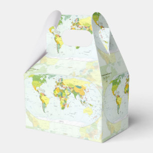 Weltkarte Politische Atlas Poster: Moderne Dekorat Geschenkschachtel