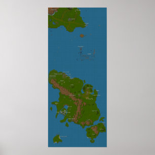 Weltkarte Poster
