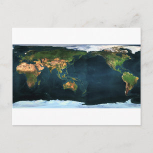 Weltkarte Postkarte