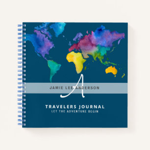 Weltkarte Reise Ruhestand Bucket List Geschenk Pap Notizbuch