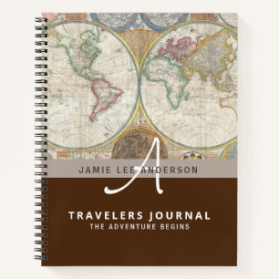 Weltkarte Reise Ruhestand Bucket List Geschenk Vat Notizbuch