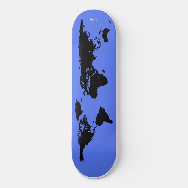 Weltkarte Skateboard (Vorderseite)