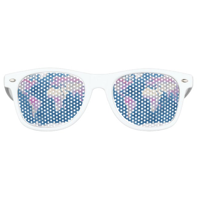 Weltkarte Sonnenbrille (Vorderseite)