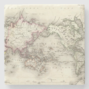 Weltkarte Steinuntersetzer