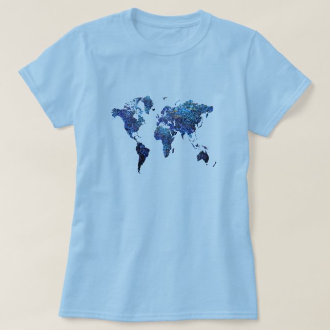 Weltkarte T-Shirt (Design vorne)