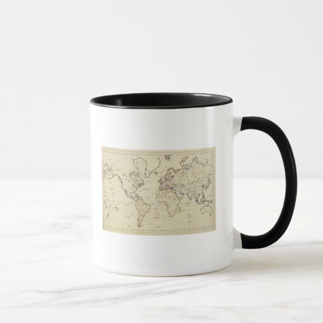Weltkarte Tasse (Rechts)