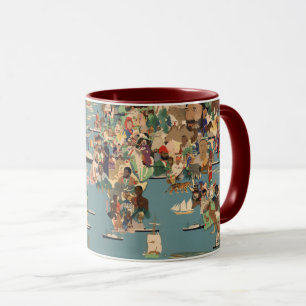 Weltkarte Tasse