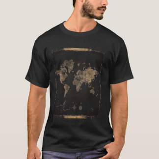 Weltkarte Vintag T-Shirt