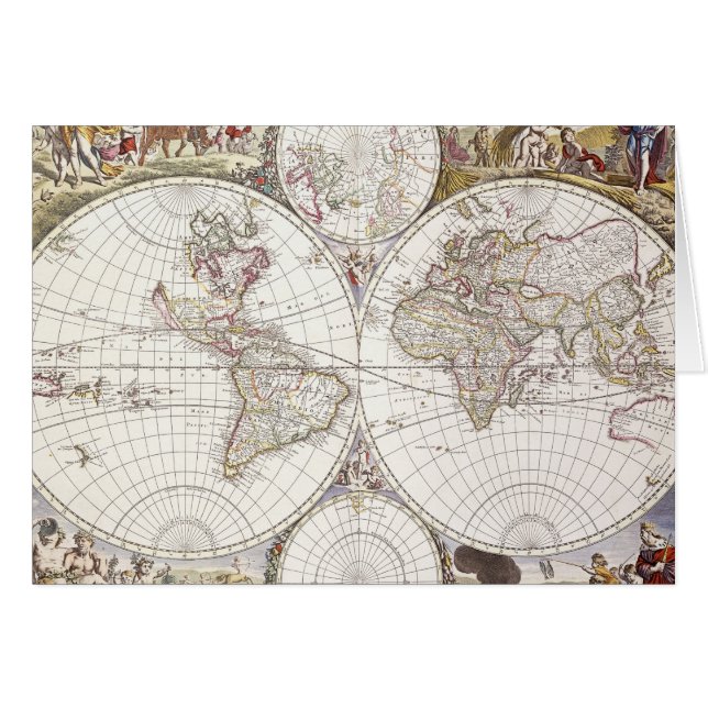Weltkarte vom Atlas Maior (Vorderseite (Horizontal))