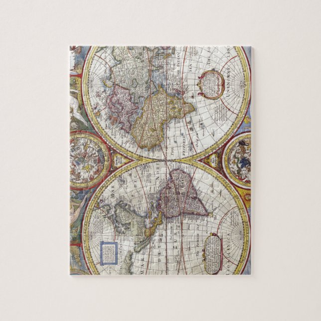 Weltkarte von 1626 puzzle (Vertikal)