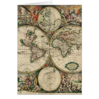 Weltkarte von 1689