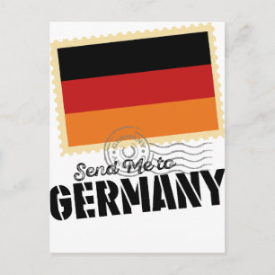 Weltkarte Wellcoda Classic Deutschland Flag Postkarte