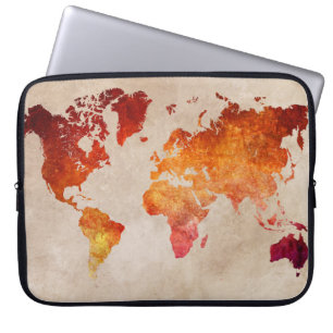 Weltkartelaptophülse Laptopschutzhülle