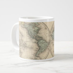 Weltkarten Jumbo-Tasse