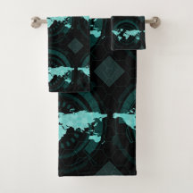 Weltkarten-Silhouette