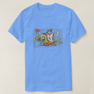 Weltkartenschlange und Lyra T-Shirt