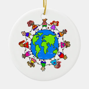 Weltkinder Keramikornament