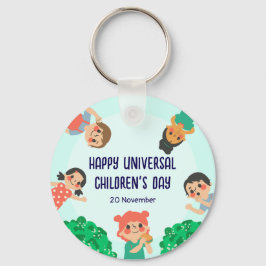 Weltkindertag | Universeller Kindertag Schlüsselanhänger