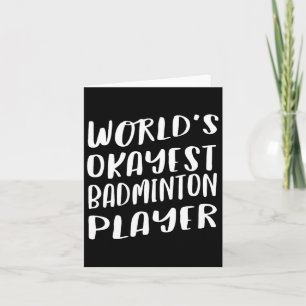 Weltklasse - der richtige Badminton-Spieler Der be Karte
