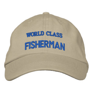 WELTKLASSE FISCHERMAN BESTICKTE BASEBALLKAPPE