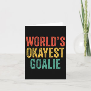 Weltklasse Goalie Soccer Lacrosse Sports Vint Karte