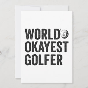 Weltklasse Golfer Funny Golfing Sport Lover Einladung