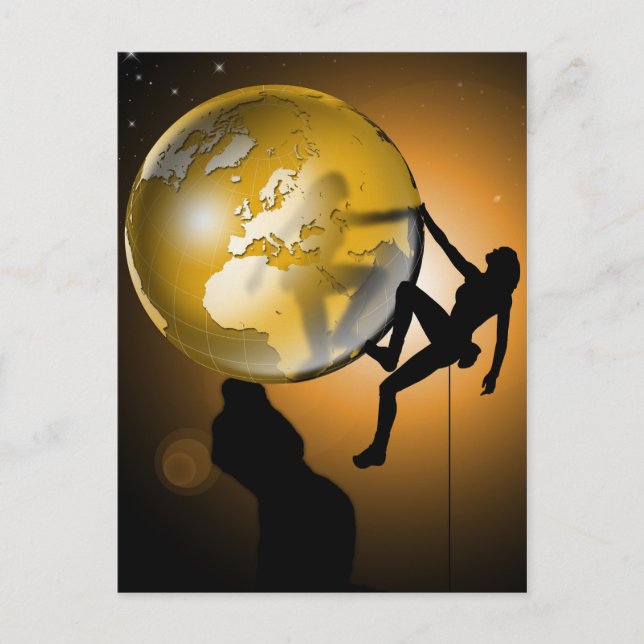 Weltklettern Postkarte (Vorderseite)