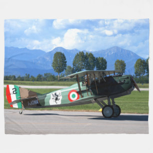 WELTKRIEG 1 KÄMPFER FLUGZEUG FLEECEDECKE