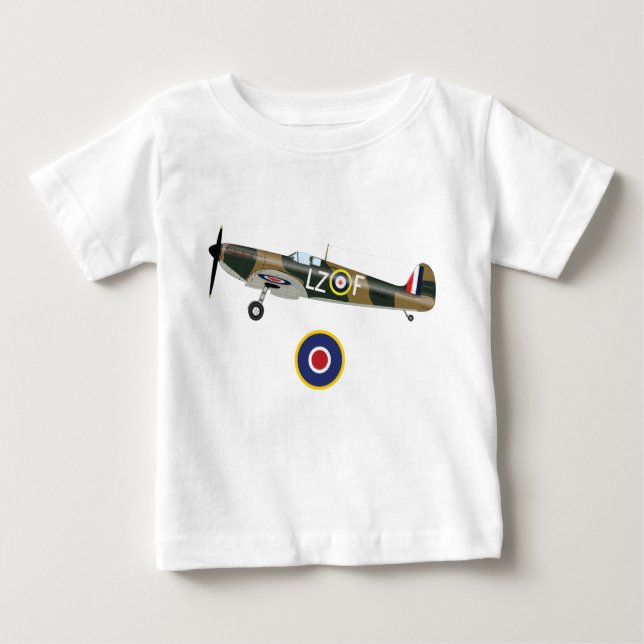 Weltkrieg 2 Britische Flugzeuge Baby T-shirt (Vorderseite)